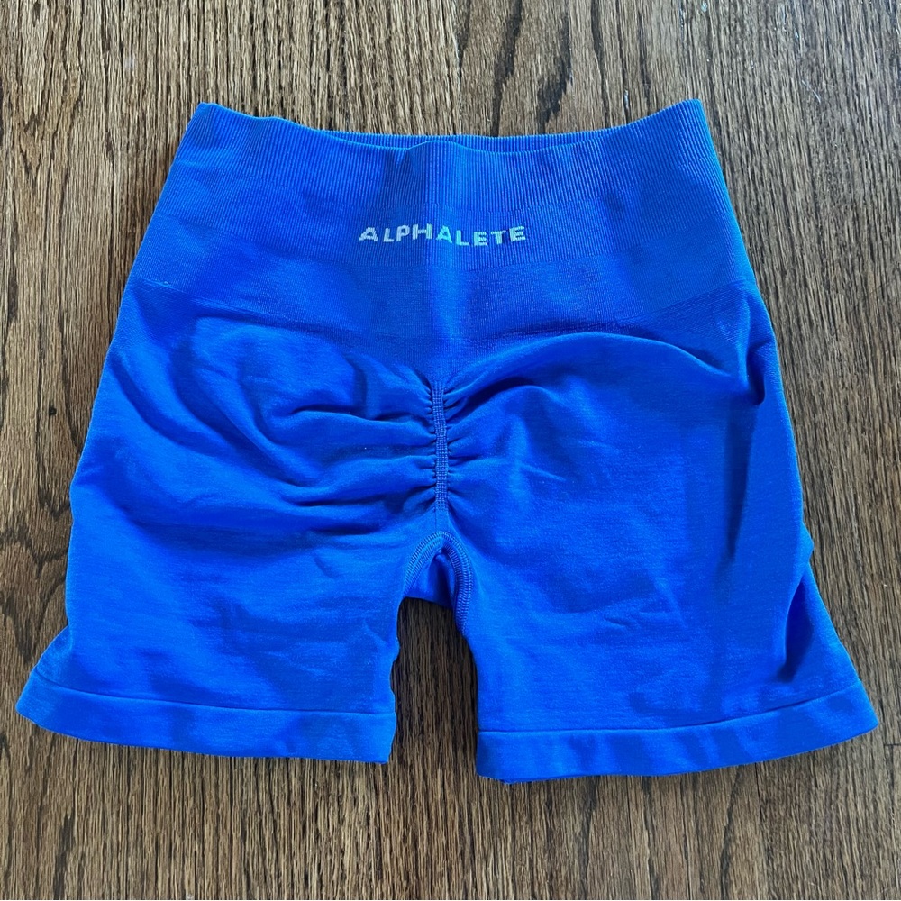 Alphalete Blue High-Waisted Shorts